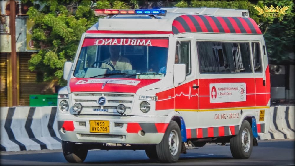 emergency vehicle on road