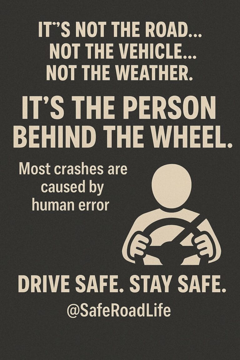 Human Error: The Real Cause of Road Accidents